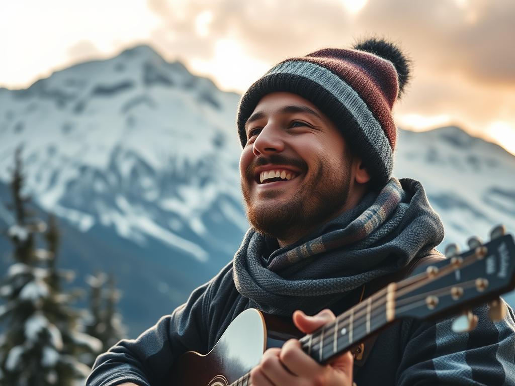 Homme avec bonnet écoutant la musique de la BO The Last Frontier Saison 1 (2025) Soundtrack en Alaska : vibes sauvages Apple TV
